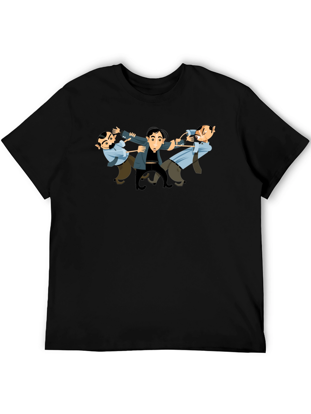 The Three Stooges T-Shirt - Black Cotton Tee