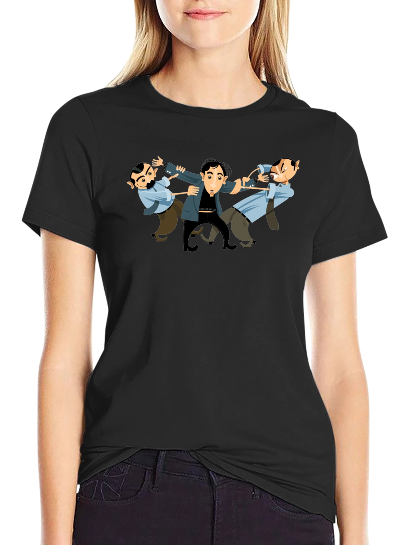 The Three Stooges T-Shirt - Black Cotton Tee