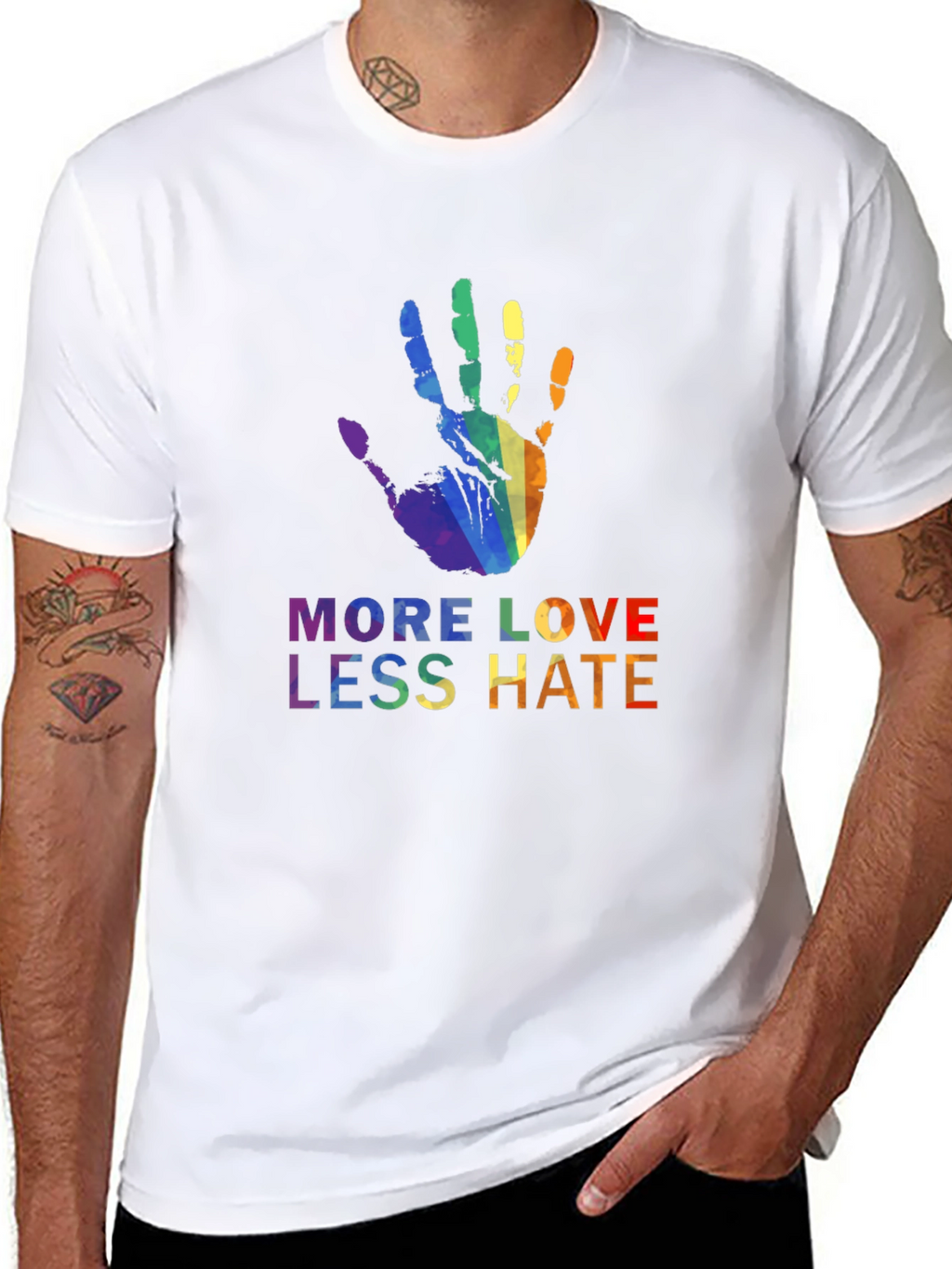 More Love Less Hate Pride T-Shirt