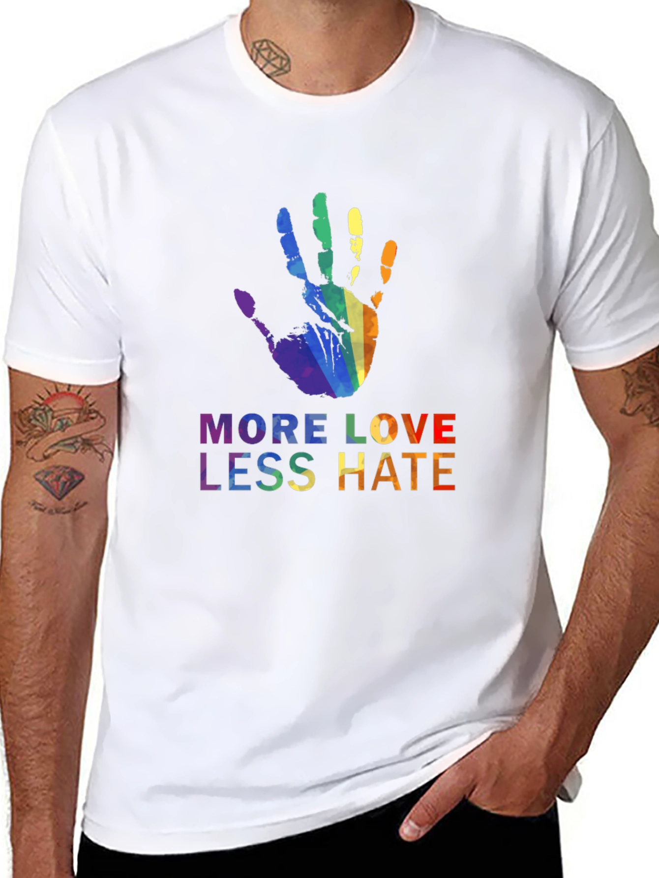More Love Less Hate Pride T-Shirt