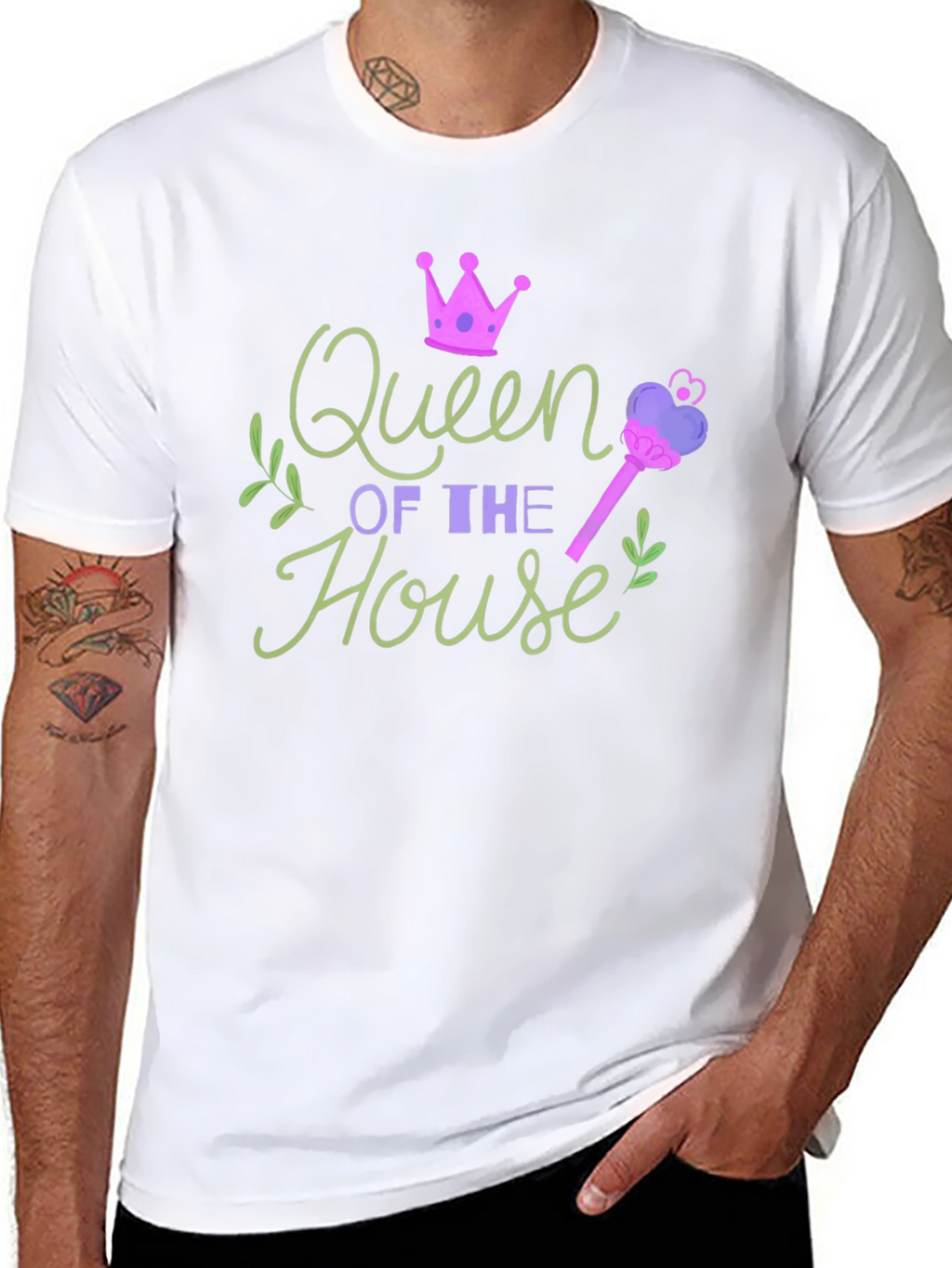 Queen of the House Graphic T-Shirt - Novelty Tee