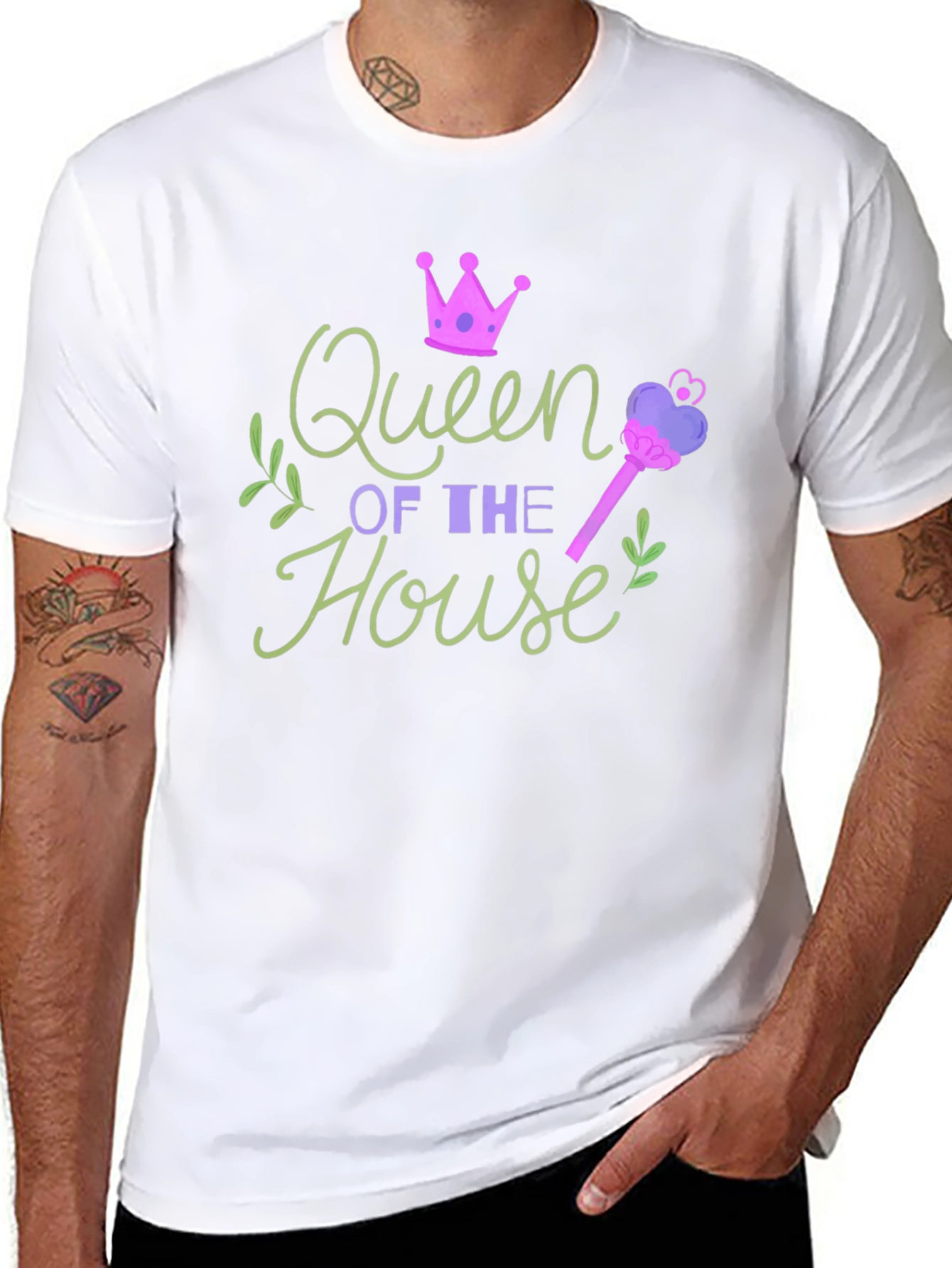 Queen of the House Graphic T-Shirt - Novelty Tee