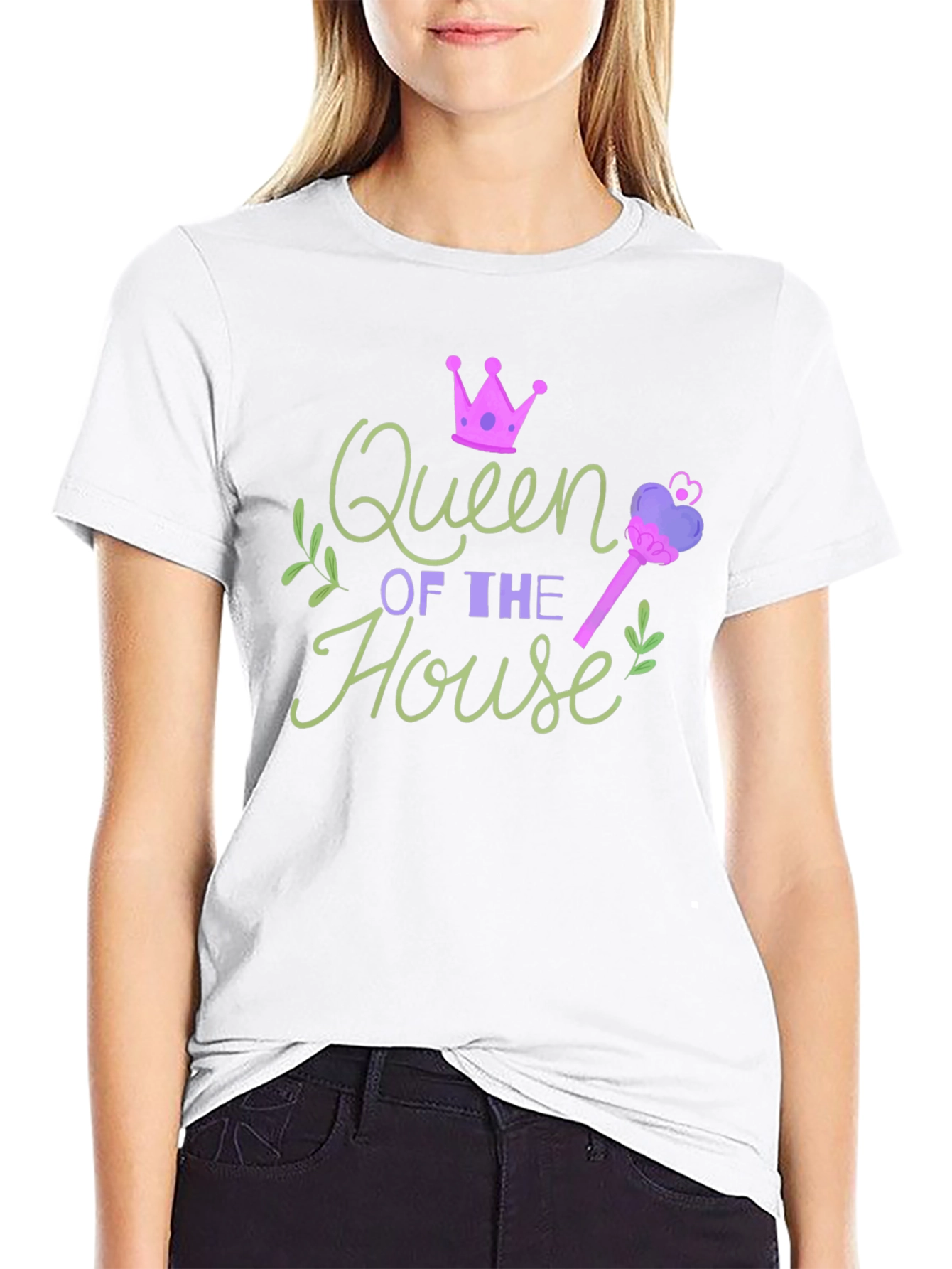 Queen of the House Graphic T-Shirt - Novelty Tee