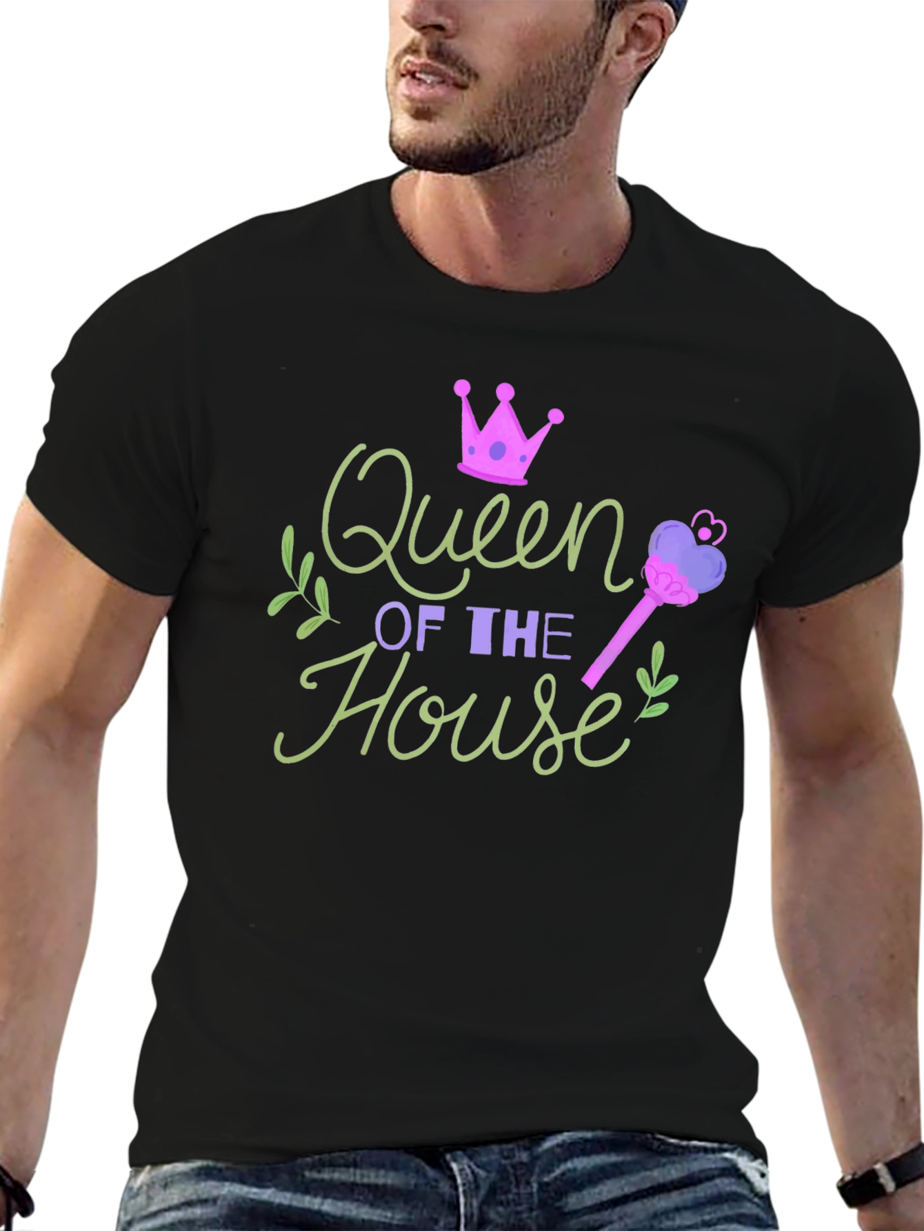 Queen of the House Graphic T-Shirt - Novelty Tee