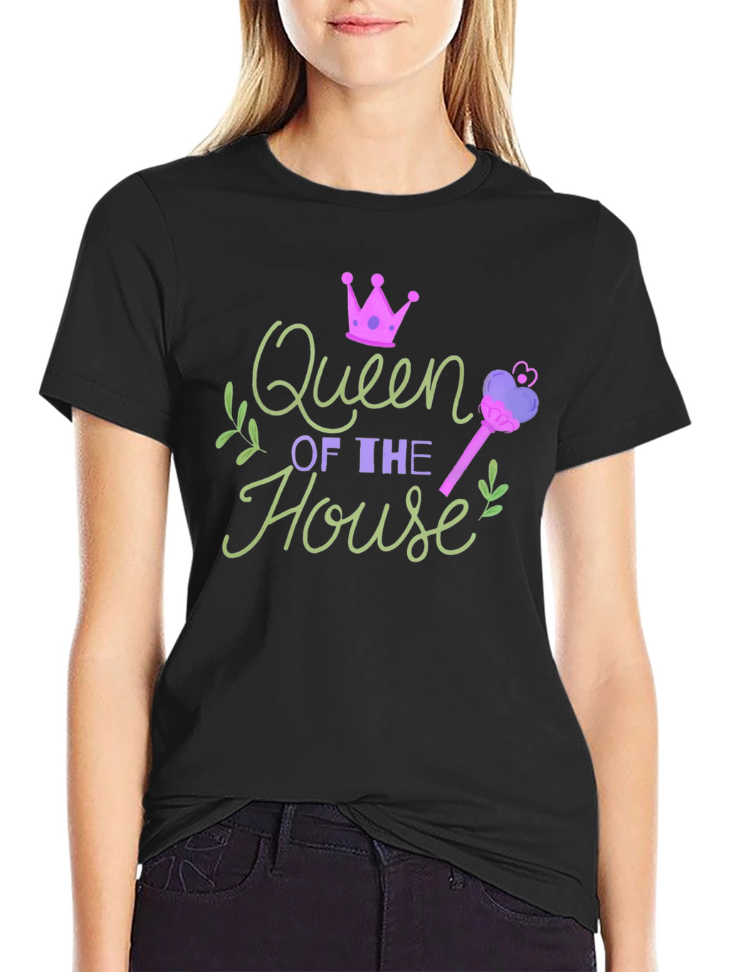 Queen of the House Graphic T-Shirt - Novelty Tee