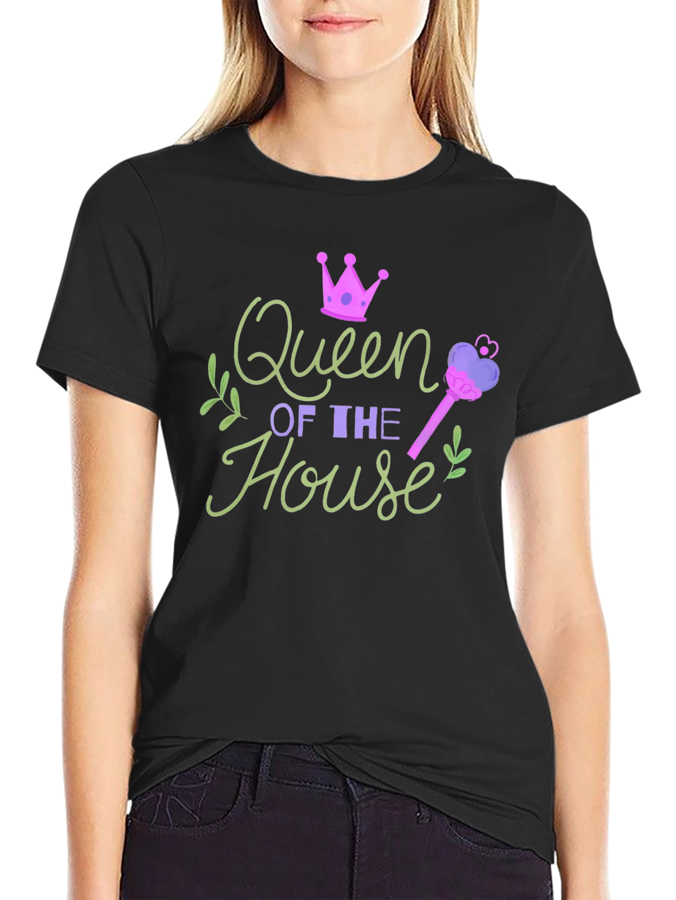 Queen of the House Graphic T-Shirt - Novelty Tee