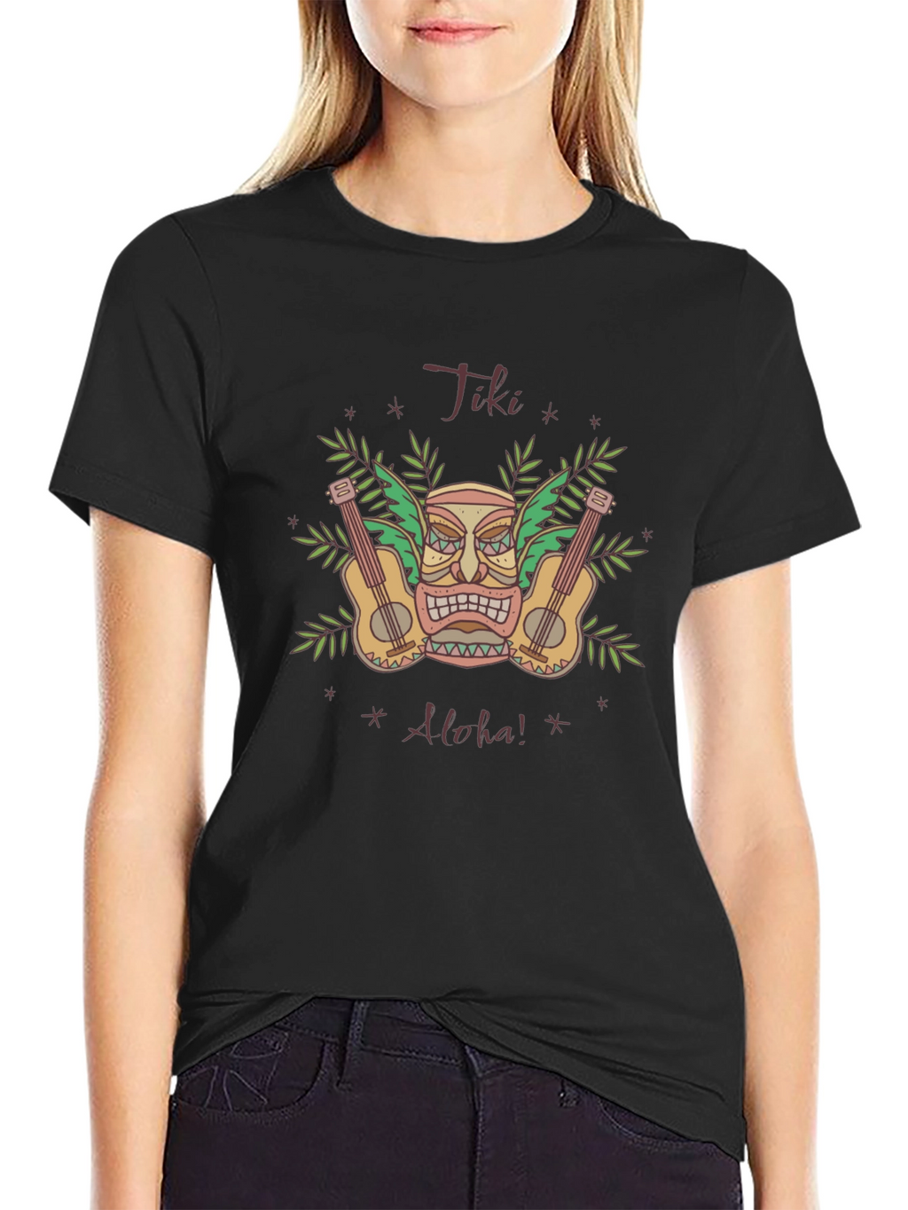 Tiki Aloha Graphic T-Shirt - Island Vibes