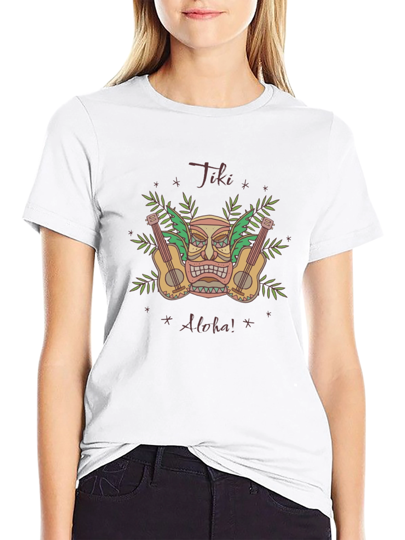 Tiki Aloha Graphic T-Shirt - Island Vibes