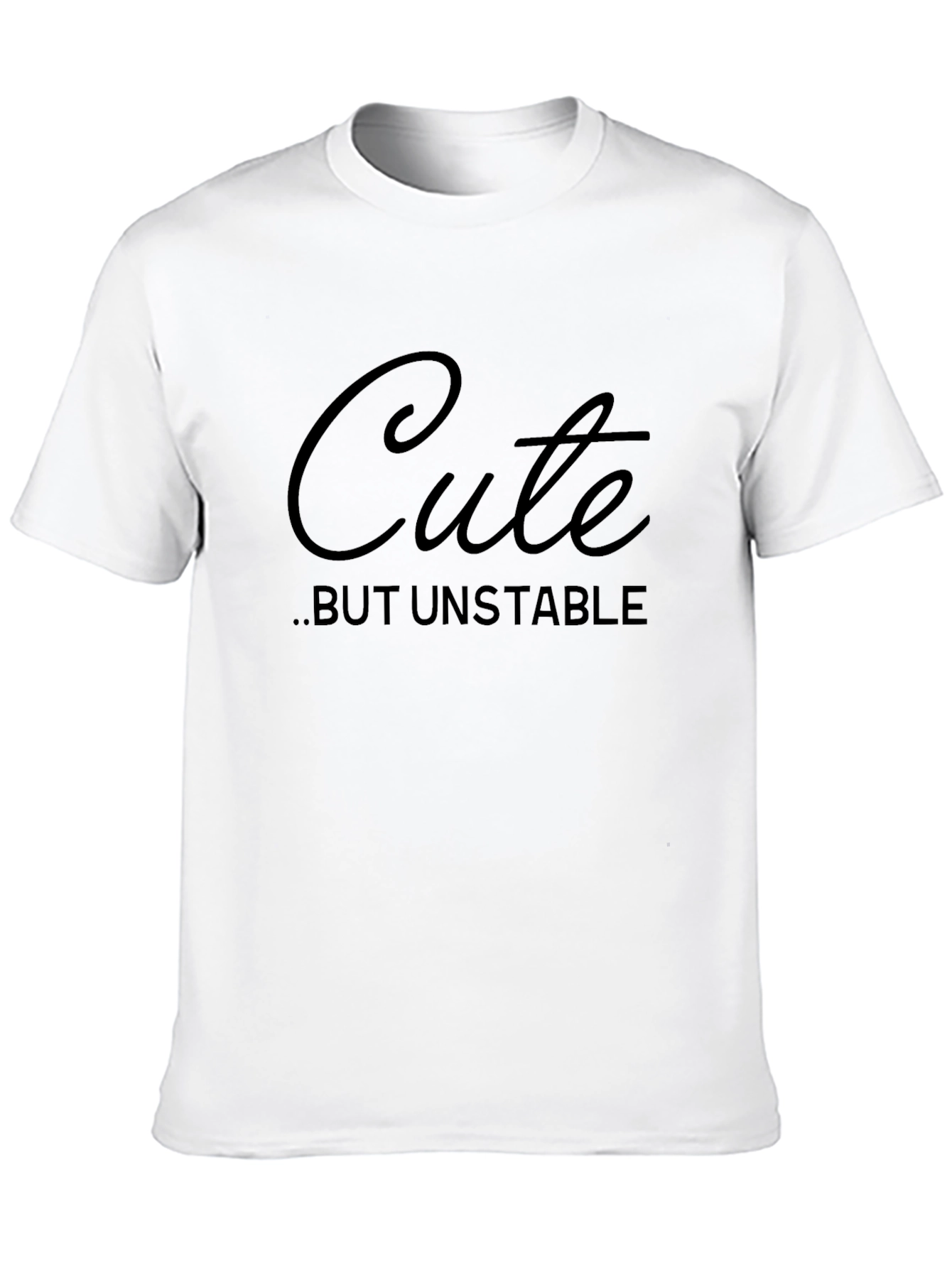 Cute But Unstable Black Graphic Tee