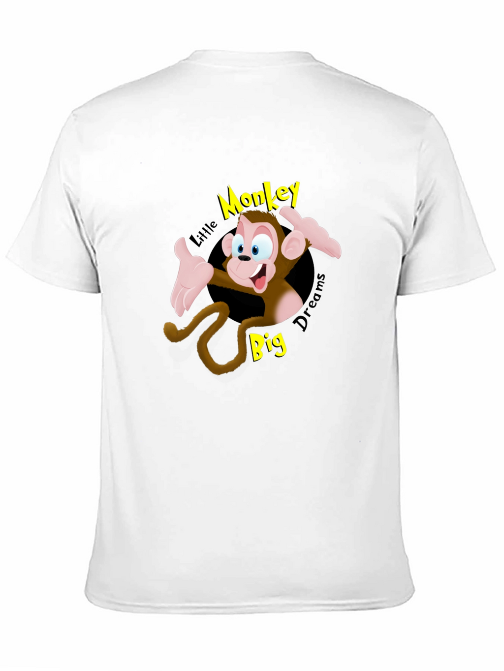 Cartoon Monkey Graphic T-Shirt