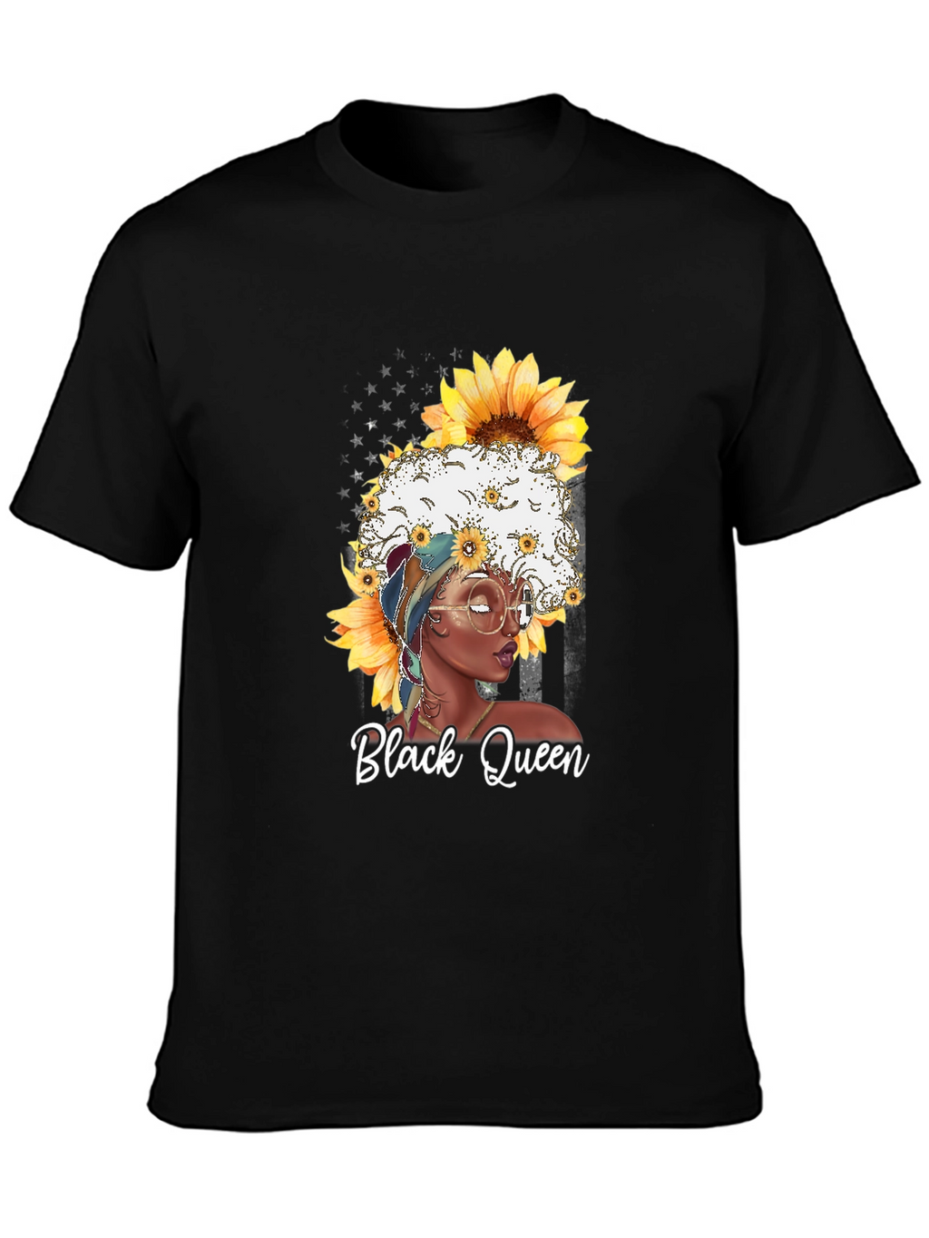 Black Queen Sunflower T-Shirt