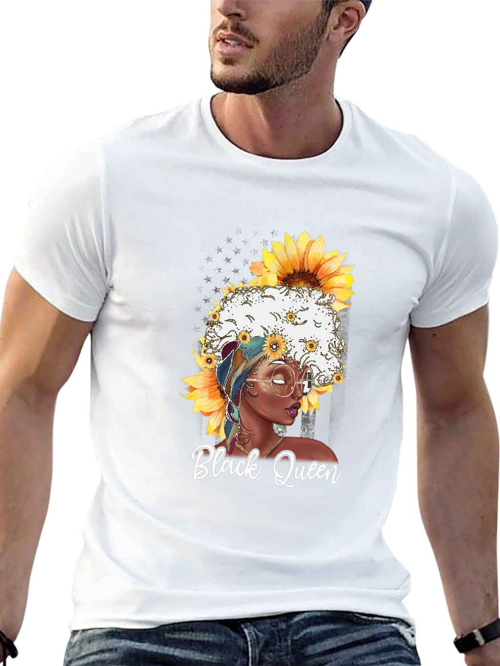 Black Queen Sunflower T-Shirt