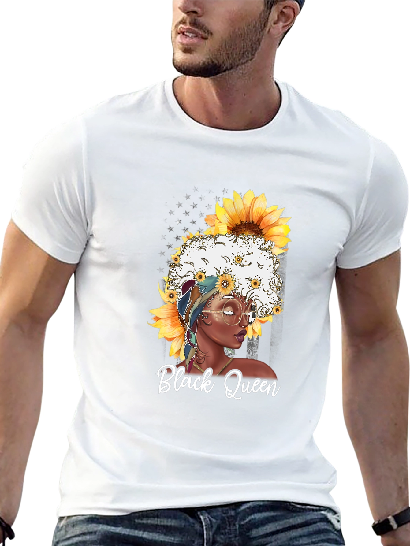Black Queen Sunflower T-Shirt