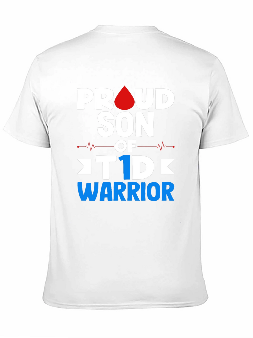 Proud Son of T1D Warrior Black T-Shirt