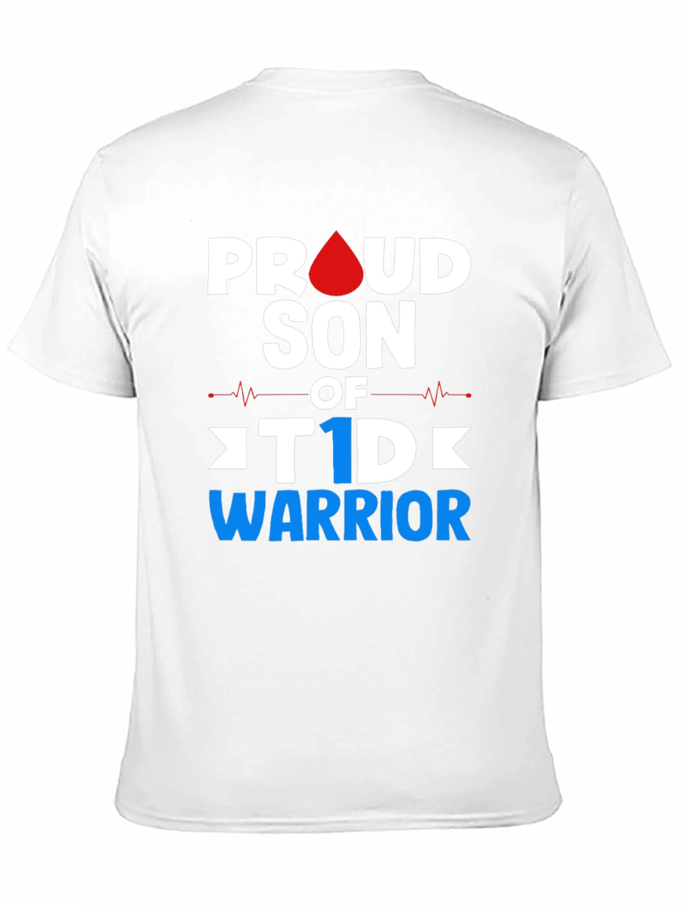 Proud Son of T1D Warrior Black T-Shirt