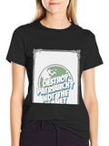 Destroy Patriarchy Earth Graphic T-Shirt