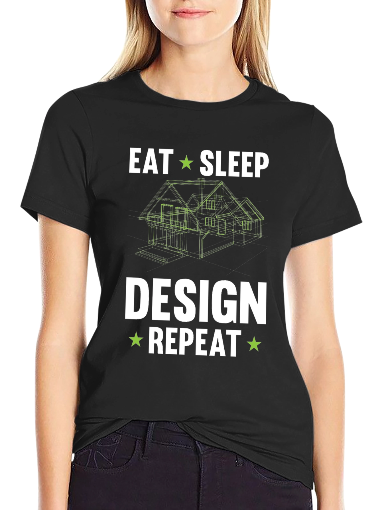 Eat Sleep Design Repeat Graphic Tee