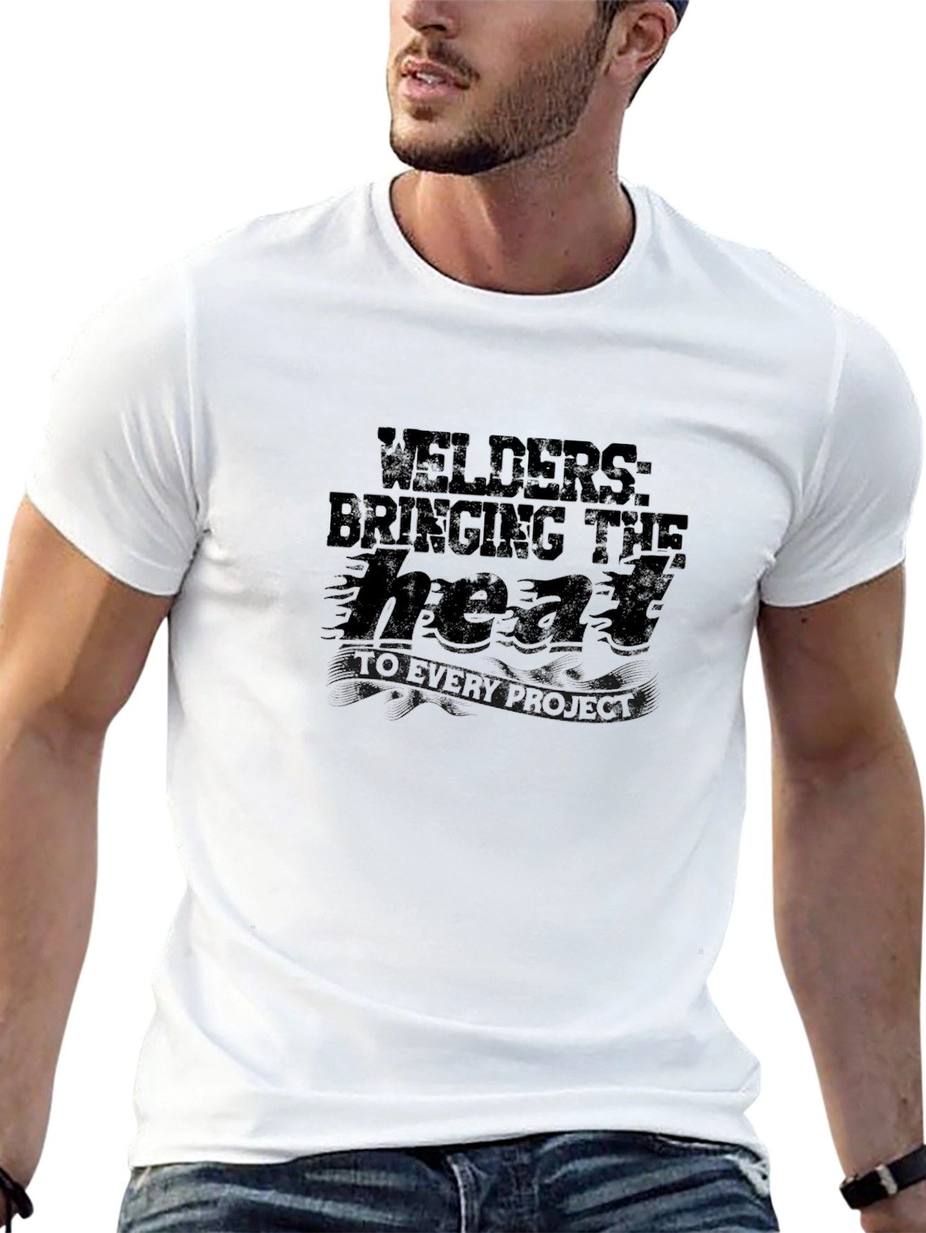 Welders Heat Project T-Shirt - Black Graphic Tee
