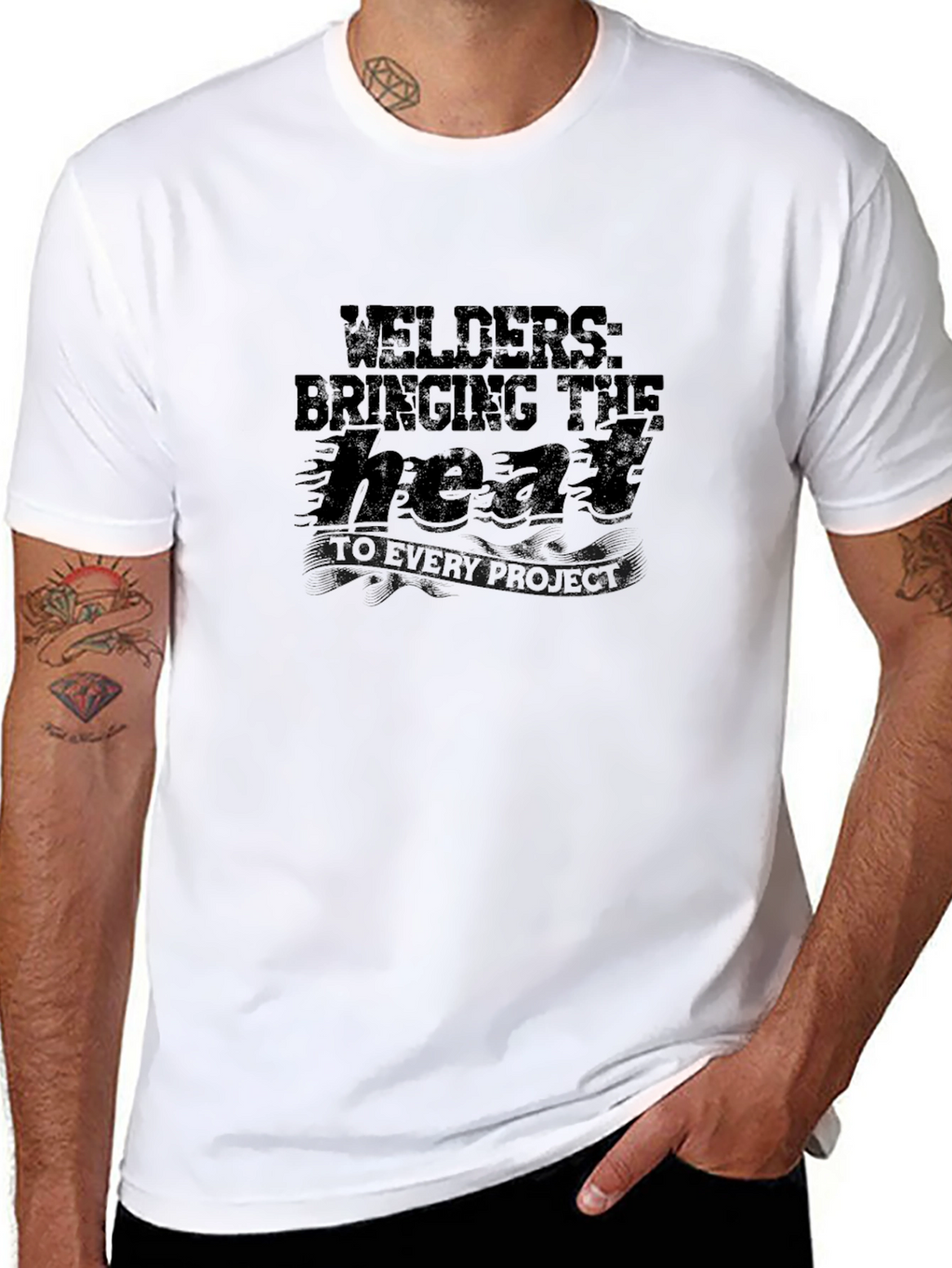 Welders Heat Project T-Shirt - Black Graphic Tee