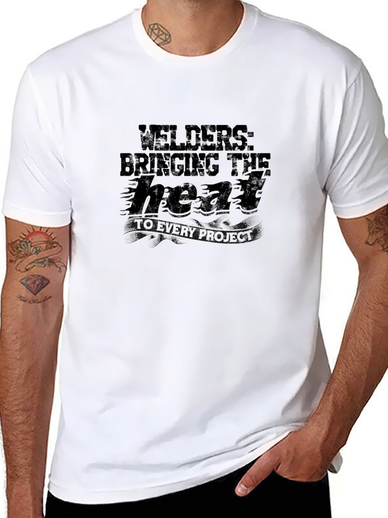 Welders Heat Project T-Shirt - Black Graphic Tee