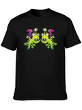Monster Graphic Tee - Black Cotton Blend