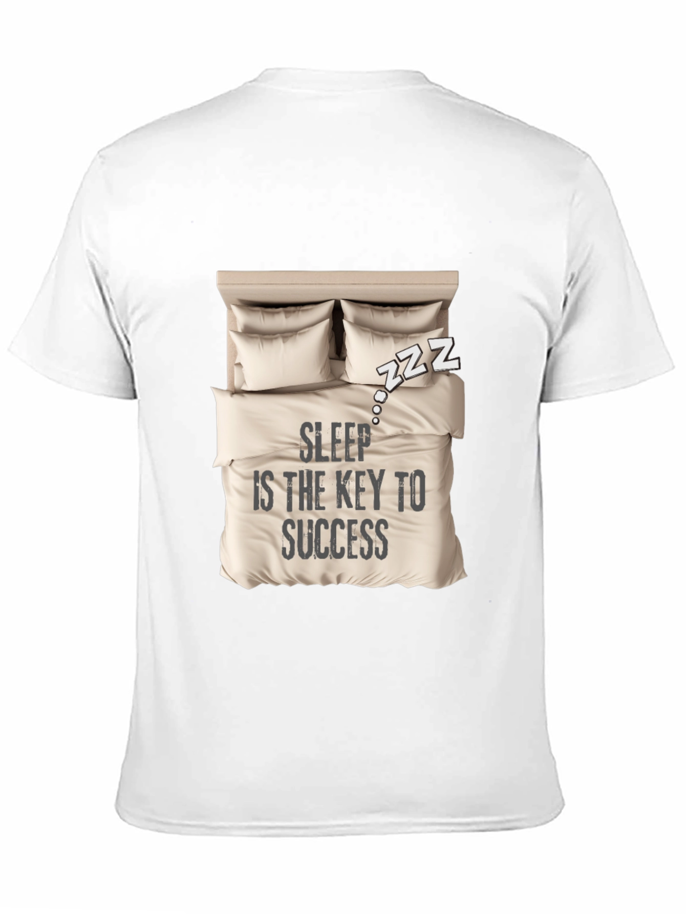 Sleep is Key T-Shirt: Cozy Bed Design