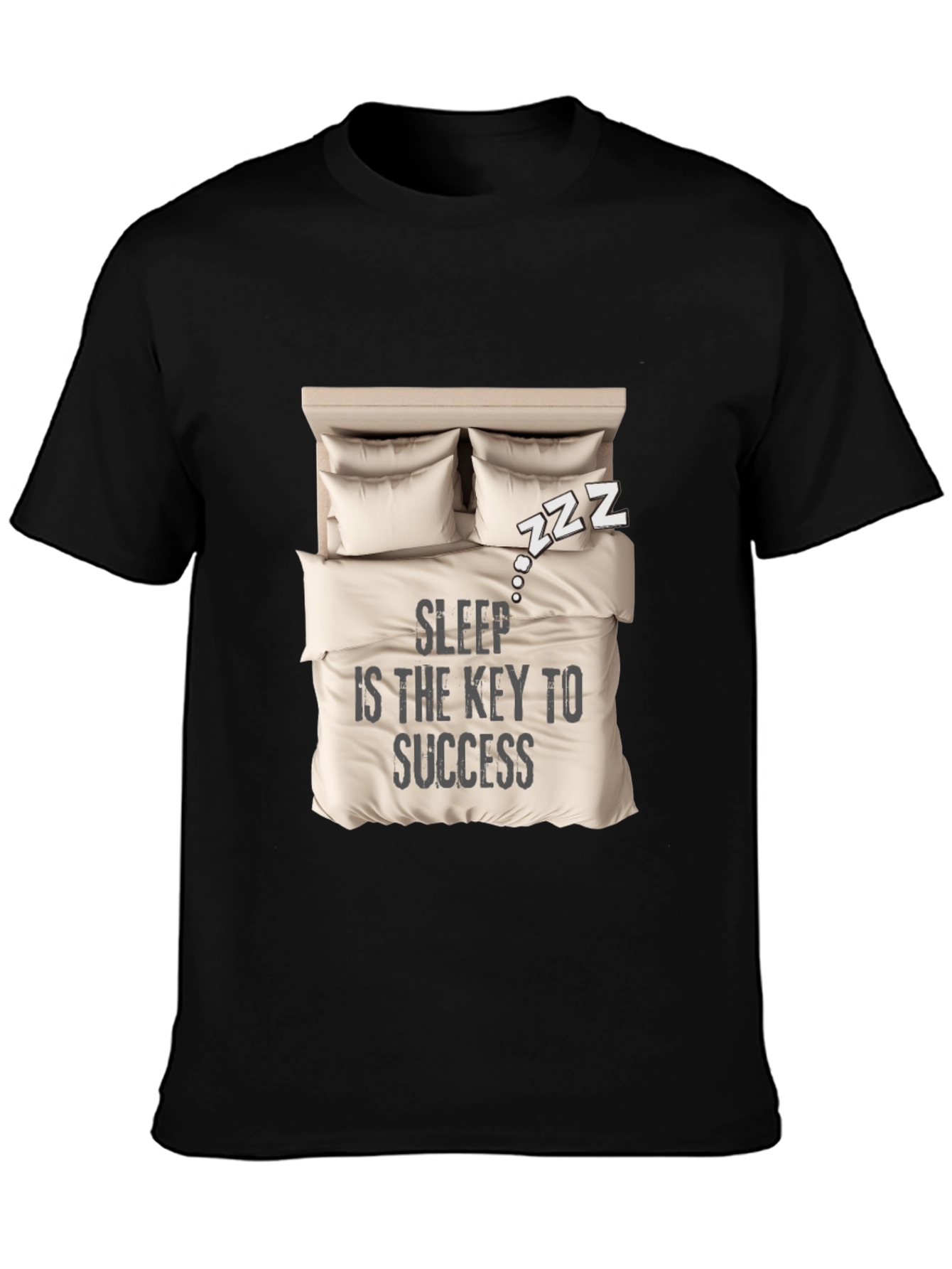Sleep is Key T-Shirt: Cozy Bed Design