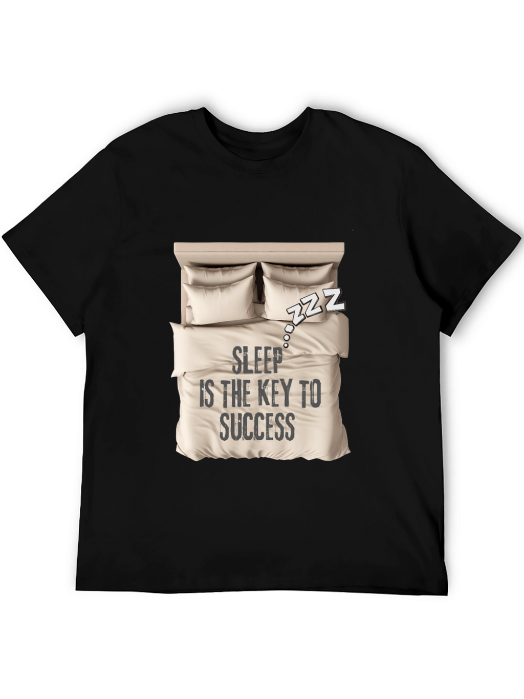 Sleep is Key T-Shirt: Cozy Bed Design