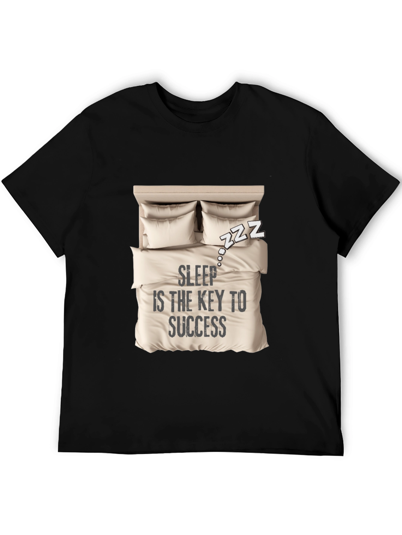 Sleep is Key T-Shirt: Cozy Bed Design