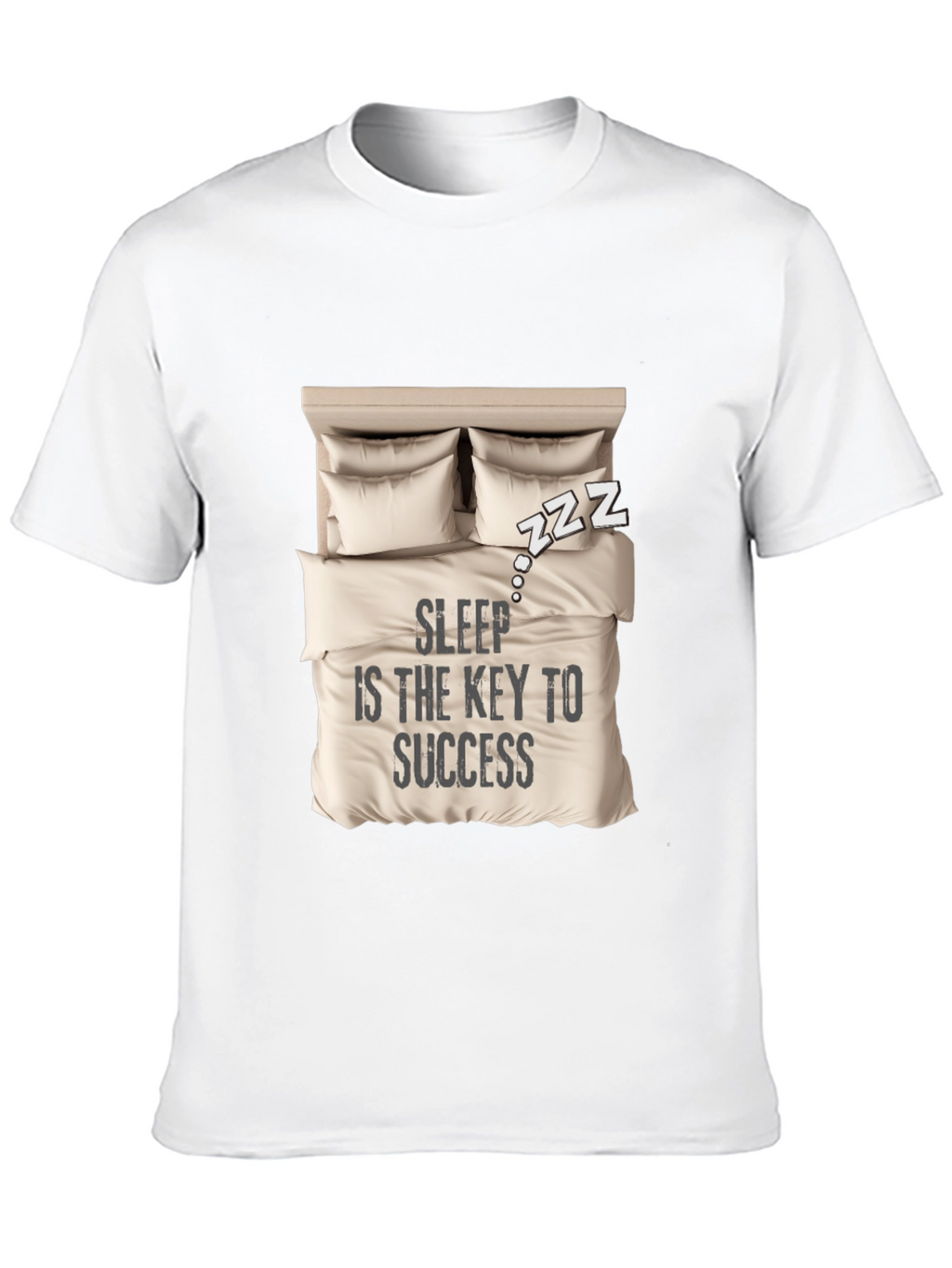 Sleep is Key T-Shirt: Cozy Bed Design