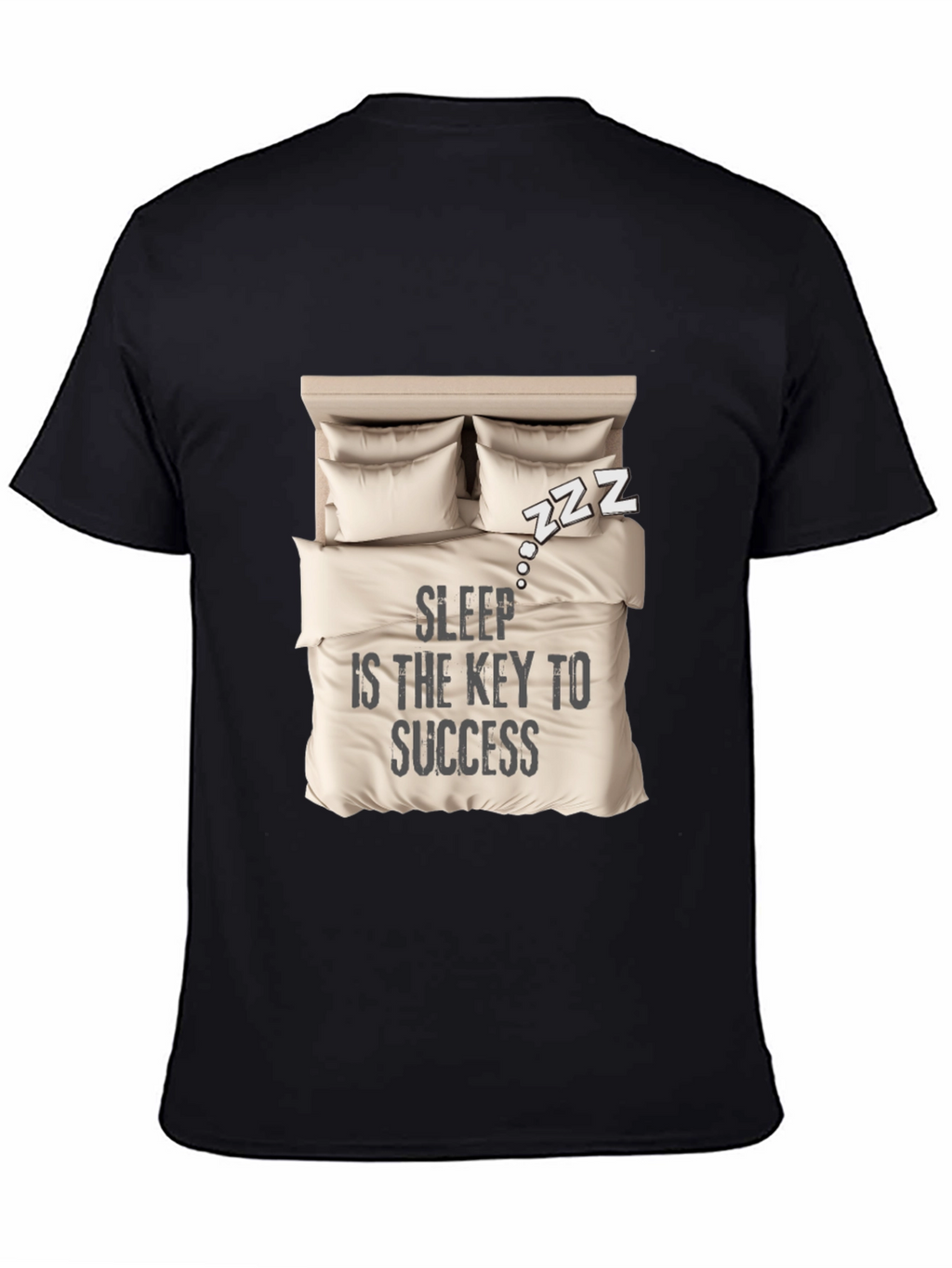 Sleep is Key T-Shirt: Cozy Bed Design