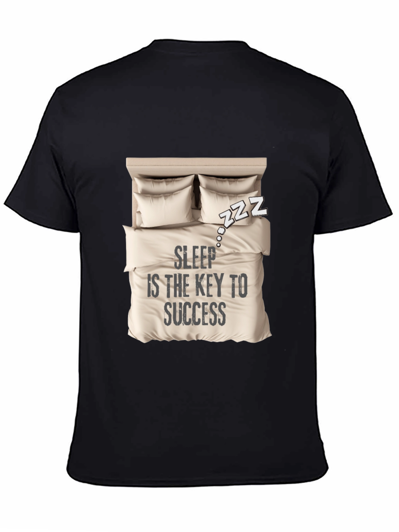 Sleep is Key T-Shirt: Cozy Bed Design