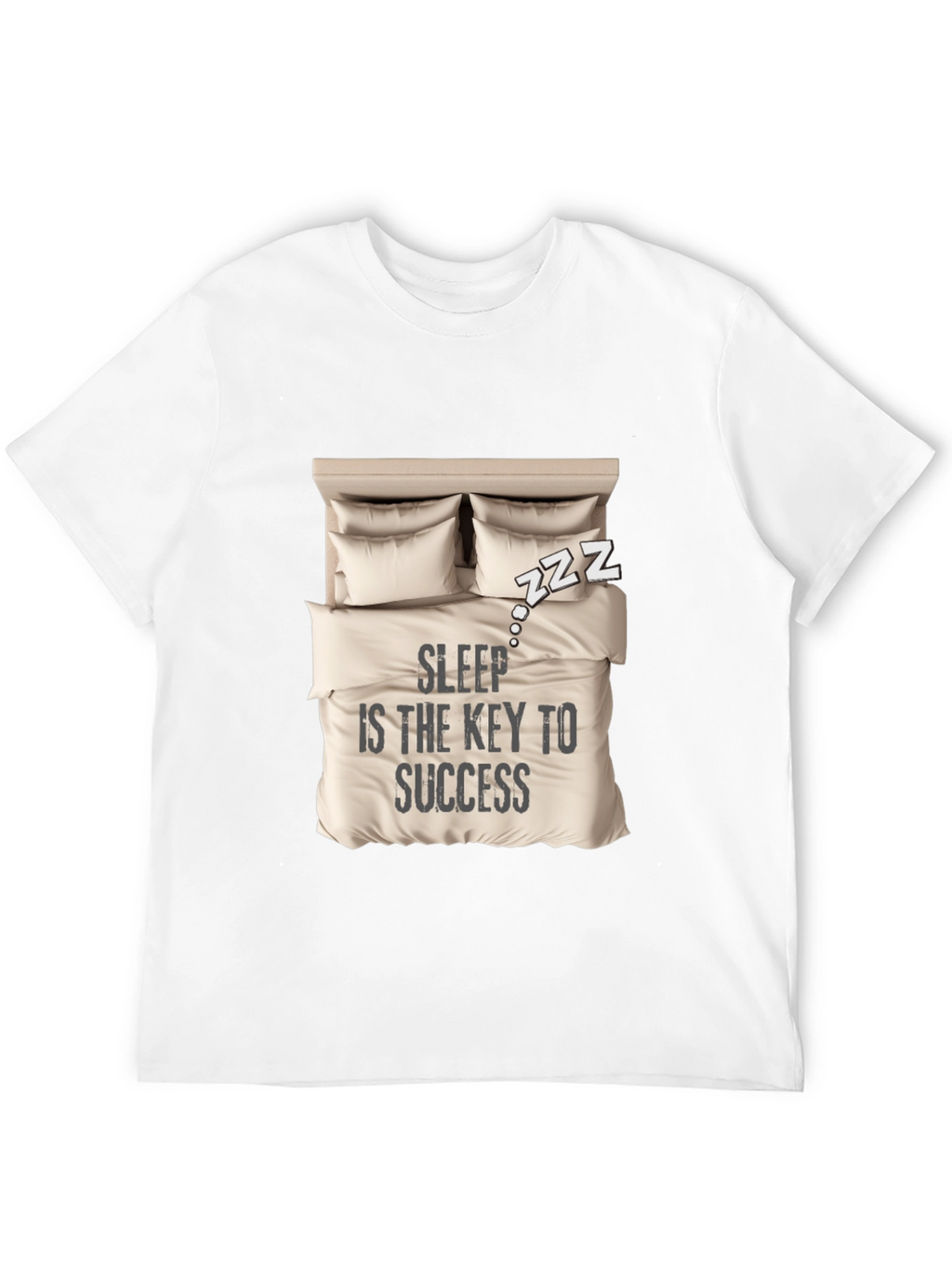 Sleep is Key T-Shirt: Cozy Bed Design