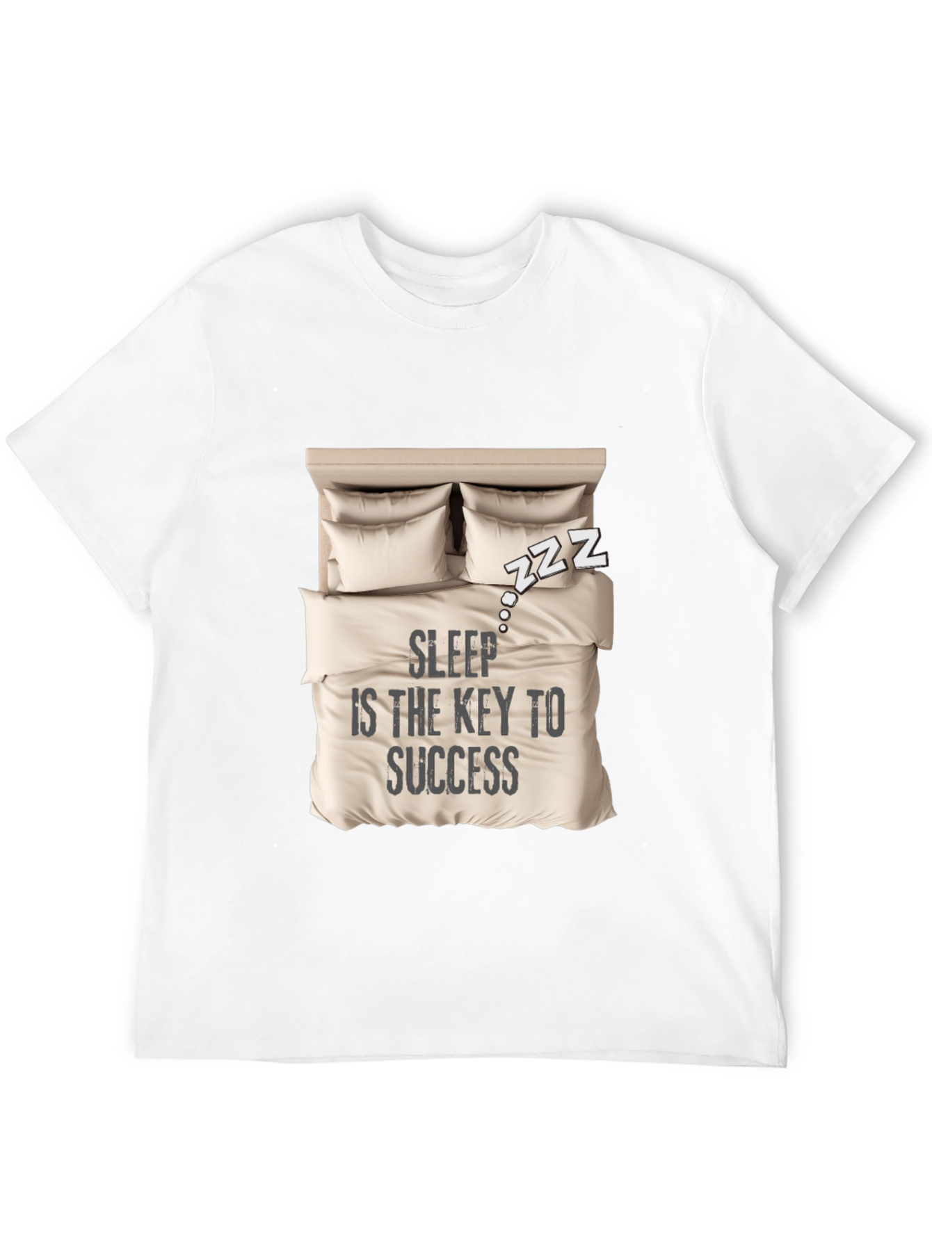 Sleep is Key T-Shirt: Cozy Bed Design