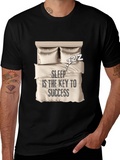 Sleep is Key T-Shirt: Cozy Bed Design
