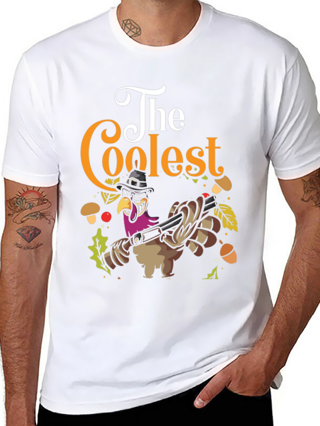 The Coolest Turkey Graphic T-Shirt