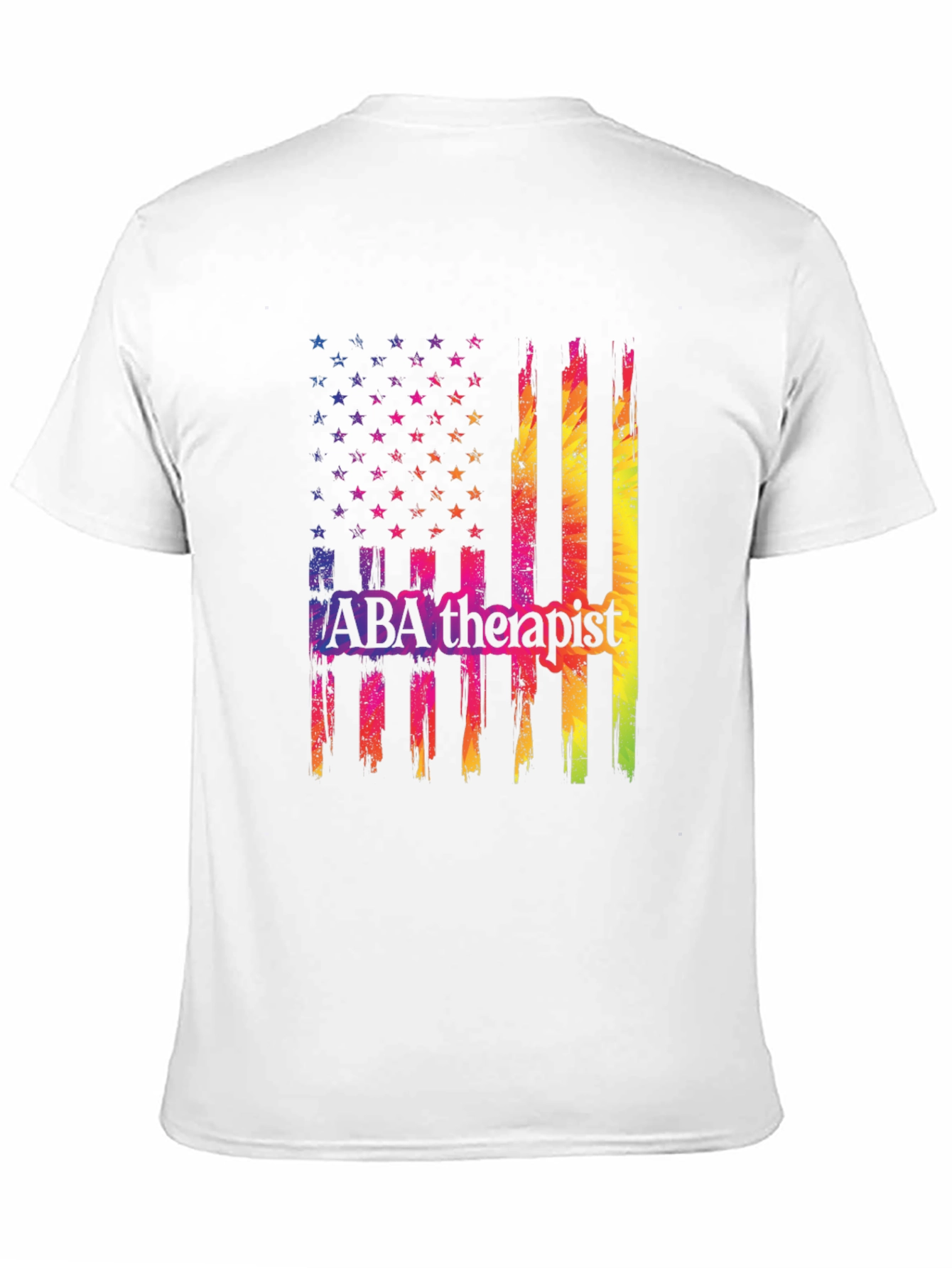 ABA Therapist American Flag T-Shirt