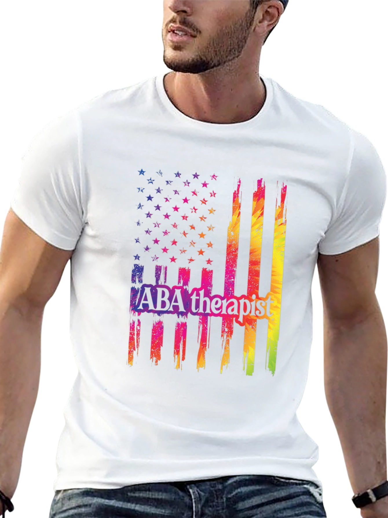 ABA Therapist American Flag T-Shirt
