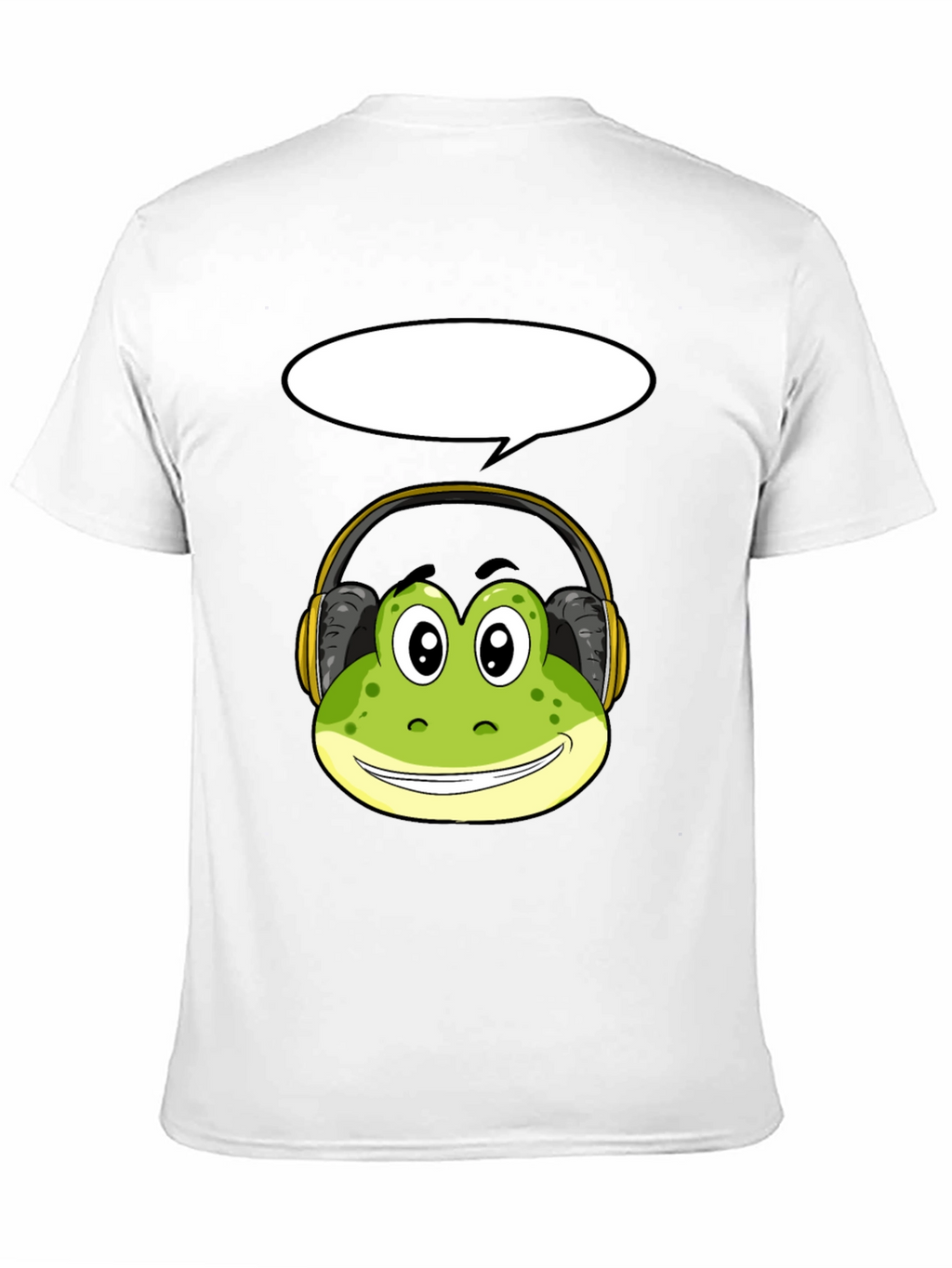 Frog Headphone Graphic Tee - Cool Black T-Shirt