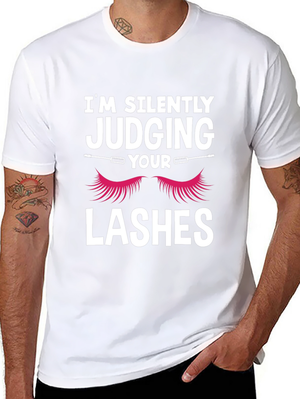 Im Silently Judging Your Lashes Graphic T-Shirt