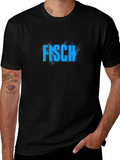 Fisch T-Shirt - Cool Blue Graphic