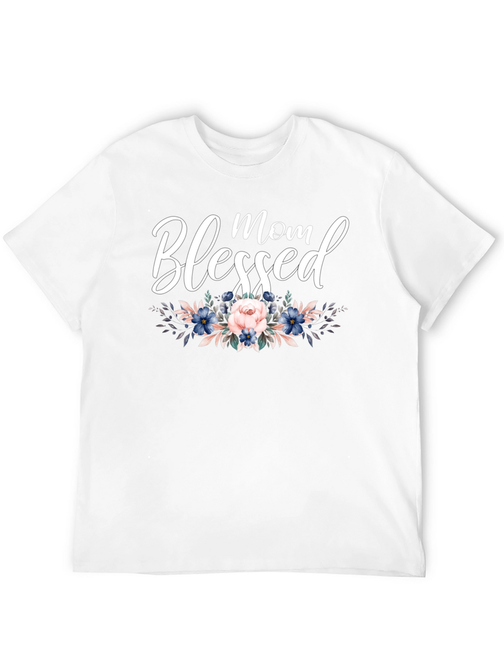 Blessed Mom Floral T-Shirt - Stylish Womens Tee
