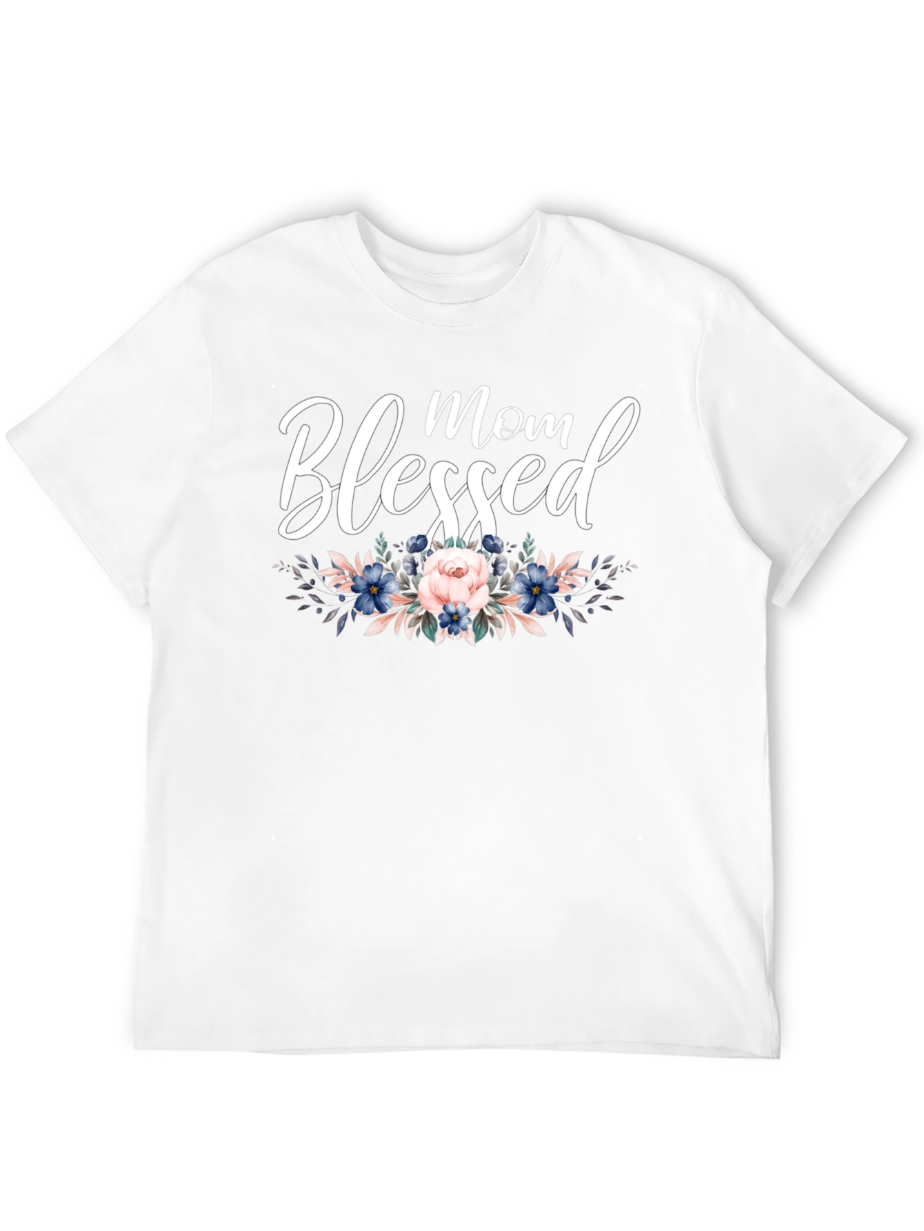 Blessed Mom Floral T-Shirt - Stylish Womens Tee