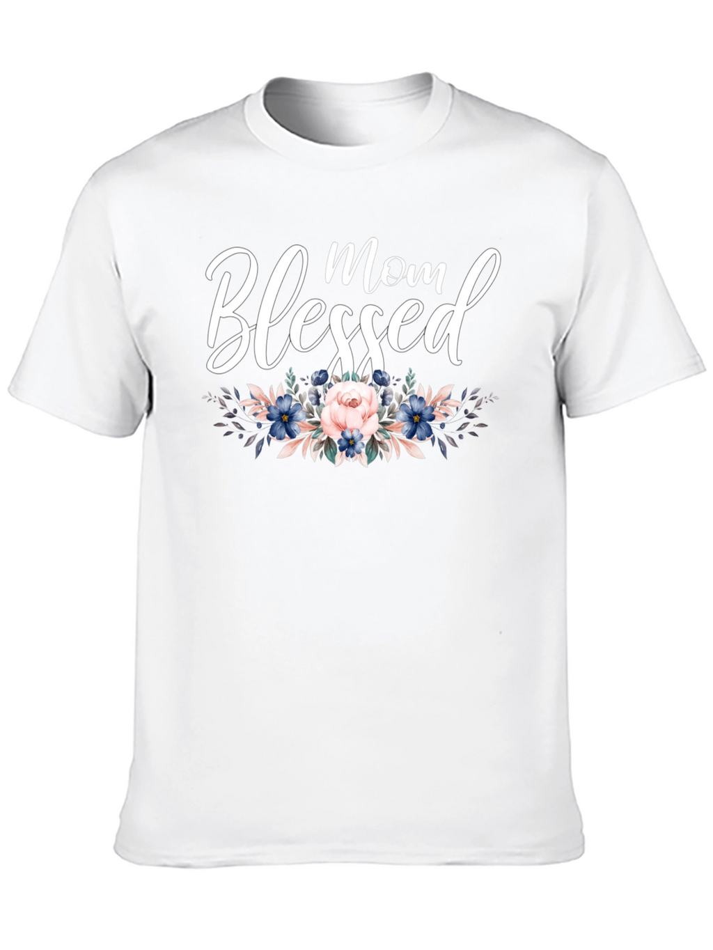 Blessed Mom Floral T-Shirt - Stylish Womens Tee