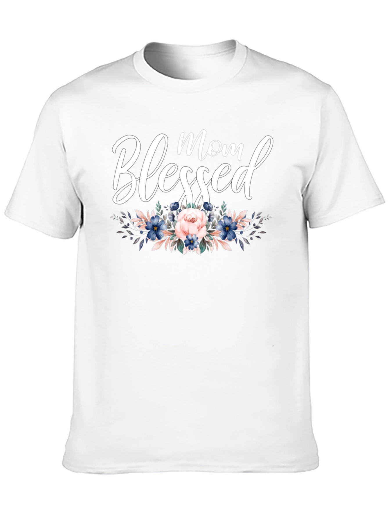 Blessed Mom Floral T-Shirt - Stylish Womens Tee