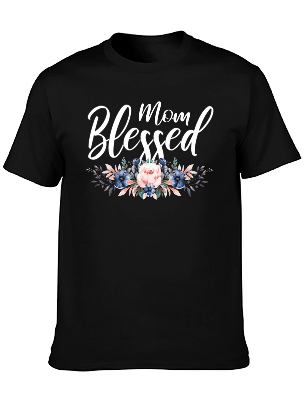 Blessed Mom Floral T-Shirt - Stylish Womens Tee