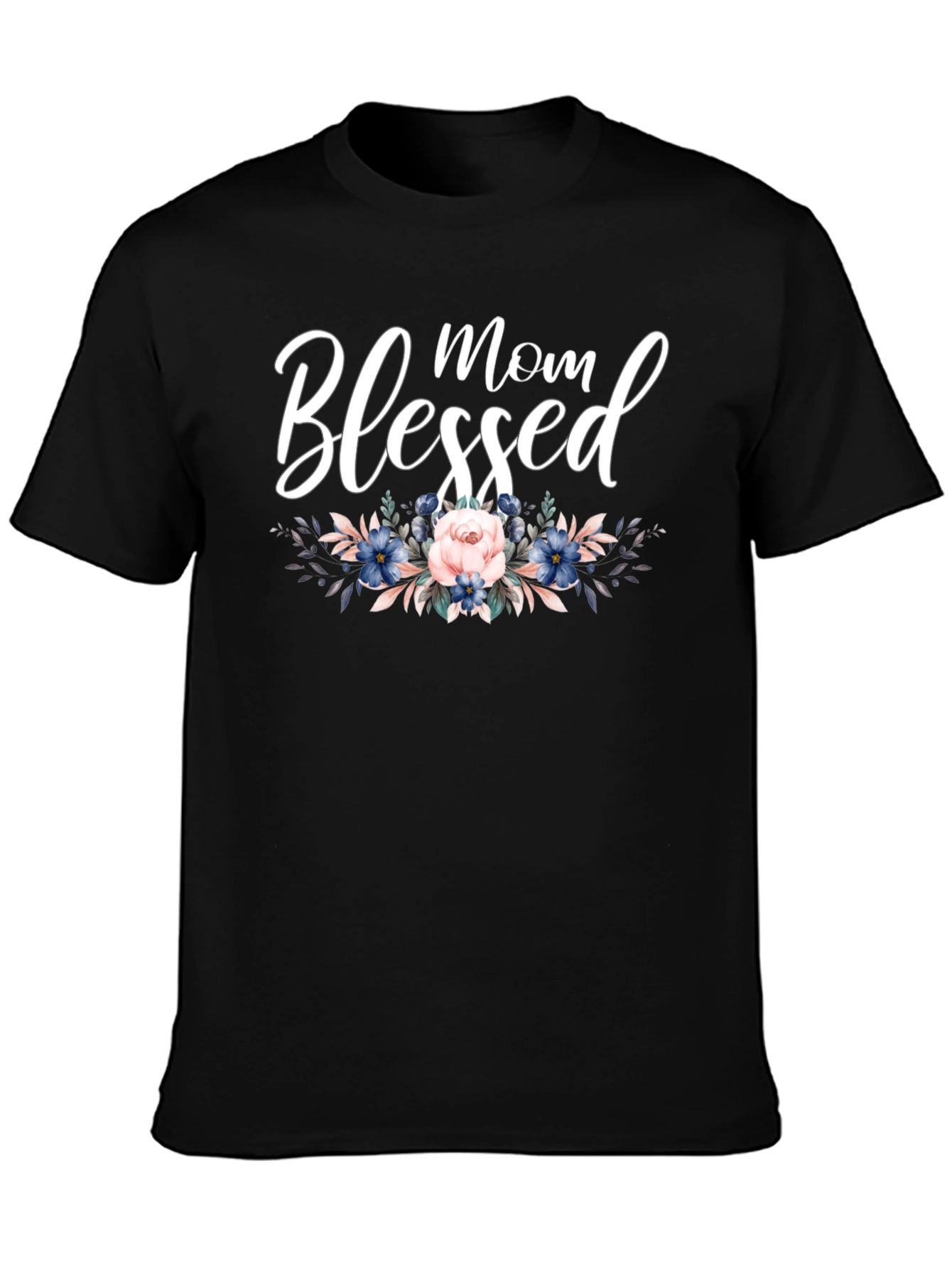 Blessed Mom Floral T-Shirt - Stylish Womens Tee