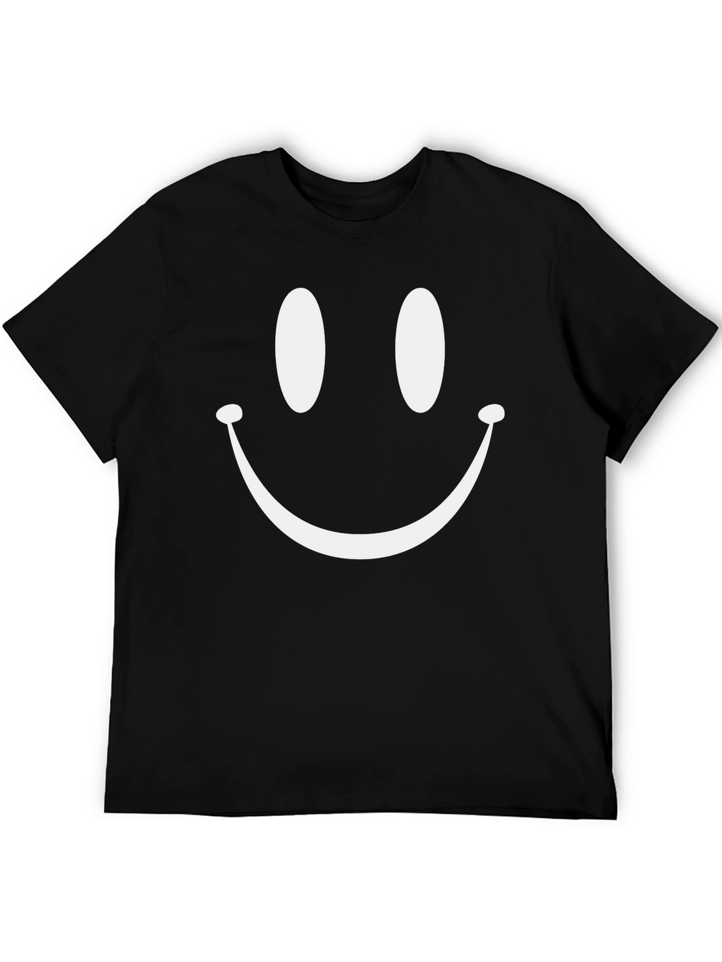 Smiley Face Graphic Tee - Classic Black T-Shirt