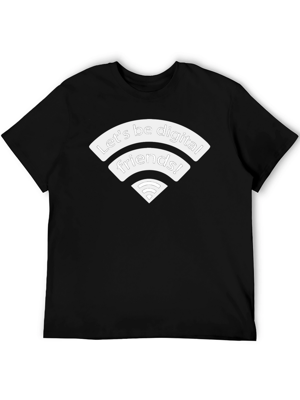 Digital Friends Graphic Tee - Black T-Shirt