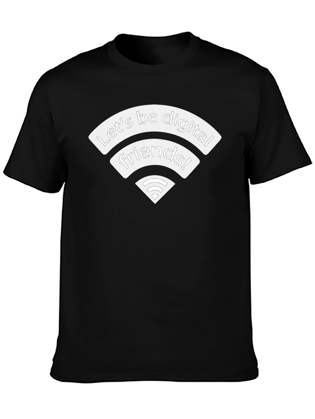 Digital Friends Graphic Tee - Black T-Shirt
